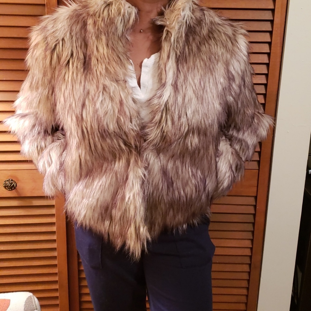 Faux fur coat